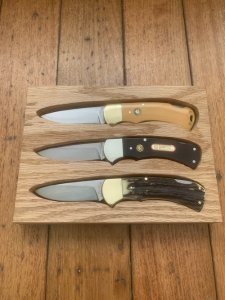 Puma Set of 3 - Full Size 4 Star Folding Knife Set in Display
