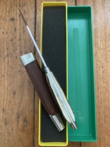 Puma Knife: Puma 1974 Vintage 3573 Boot Knife with Stag Handle & Original Box  #45471