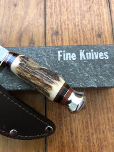 Linder Traveller II with Carved Stag Handle and  2 3/4" Blade