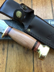 Linder Classic Skinner with 6" Carbon Steel Blade and Plum wood handle