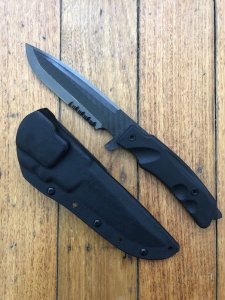 FOX KNIVES:  Fox FX9CM02B GOLOK HITAM Machete with Tactical Webbing Sheath