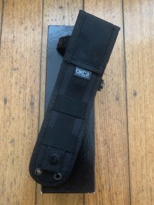 Ontario Ranger Series RAT-3 Plain Edge Blade with Micarta Handle and Nylon Tactical Belt Sheath