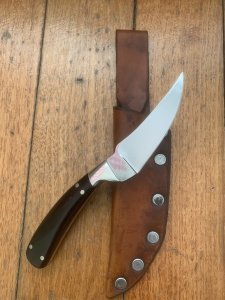 Lance Davison Custom Knife Maker Melbourne Australia Upswept Skinner