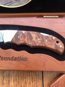 Browning Knife 2002 Limited Edition Rocky Mountain Elk Foundation knife in Display Case #228 of 550