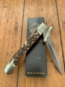 Puma Knife: Puma Large Medici Lock back Knife with Stag Handle 2007