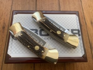 A Pair of Boker Tree brand Classic 4000 Solingen German Lock Knives in Display Box