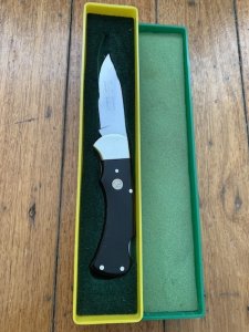 Puma Knife: Puma Original 1996 4 Star Folding Lock Blade Knife with Black Ebony Micarta Handle in Box
