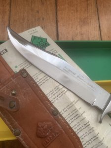 Puma Knife: 1966 Puma Bowie with Stag Antler Handle & Original Box #42606