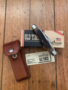 Schrade Knife: Schrade Old Timer Special Edition 80TSA Pocket Knife in original box and pouch USA