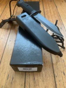 Ontario 2023 Model US NAVY MOD MK3 Dive Knife Straight Edge Knife with Plastic Sheath