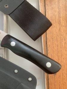 Real Steel Knives RS3725 Black BushCraft III Knife with Kydex Sheath