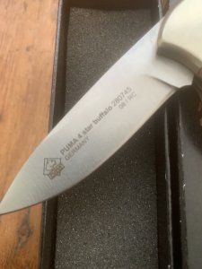 Puma Knife: 2008 Puma 4 Star Full Sized Folding Lock Knife with Buffalo Bone Handle