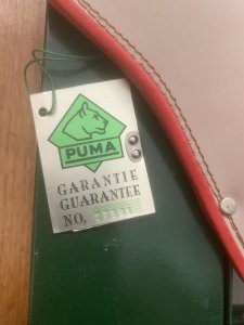 Puma Knife: Puma Original 1993 SEA HUNTER 17 6363 in Original Sheath and Box #27391