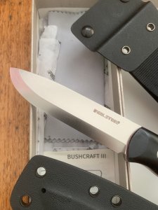 Real Steel Knives RS3725 Black BushCraft III Knife with Kydex Sheath