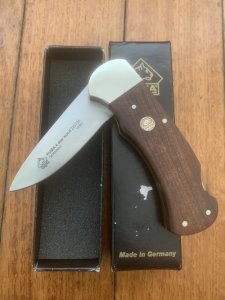 Puma Knife: Puma 2018 4 Star Full Sized Folding Lock Knife with Pflaumen (PlumWood) Handle