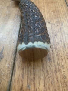 1970's Solingen Jagdnicker Knife with Deer Antler Handle & Sheath