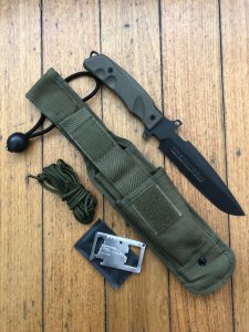 FOX KNIVES:  Fox FX-G3M Predator-I Knife with Tactical Sheath  & Extras