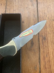 Puma Knife: Puma 2013 Rosewood Handled Falkner 22 3515 Lock Back Folding Knife