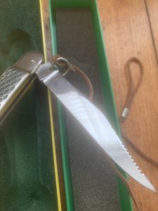 Puma Knife: Puma Vintage 1984 Fishermans Knife in Original Box with Warranty #18481