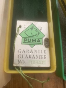 Puma Knife: Puma Vintage 1984 Fishermans Knife in Original Box with Warranty #18481