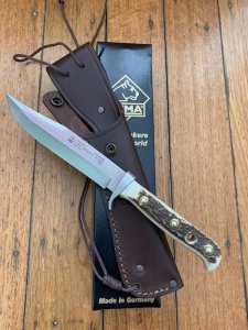 Puma Knife: Puma 2013 Bowie Handmade Knife with Stag Antler Handle