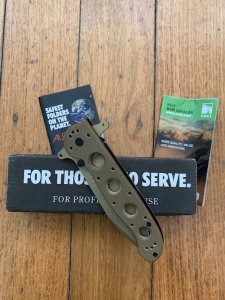 CRKT TAN SPECIAL FORCES FOLDING LOCK KNIFE