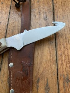 Puma Knife: Puma 2009 Pro Hunter Gut Hook Knife with Stag Handle & German Sheath