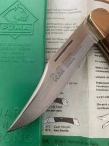 Puma Rare model 970 Game Warden 1993 Folding Lock Knife in box #49392