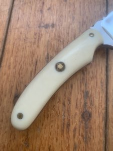 MAFFI SYDNEY AUSTRALIA Small Bone Handled Fixed Blade Knife