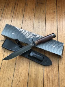 SOG Vintage Original AG-02 AGENCY TINI Knife with sheath and sharpening stone