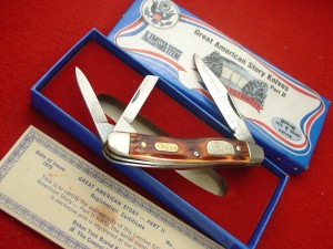 Boker USA made American Story II Hydro Electricity 3-5/8" LTD Split Spring Whittler Knife 1