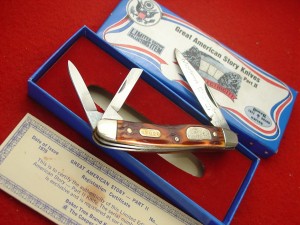 Boker USA made American Story II Hydro Electricity 3-5/8" LTD Split Spring Whittler Knife 1