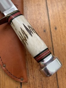 Marbles USA MA-ID7S Bowie with Stag Handle and Original Sheath
