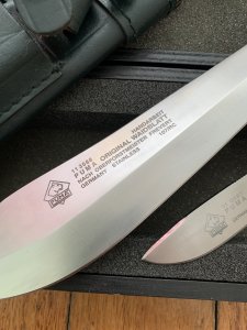 Puma Knife: Puma 2007 Waidbesteck Set (Waidblatt and Nicker) twin knife set