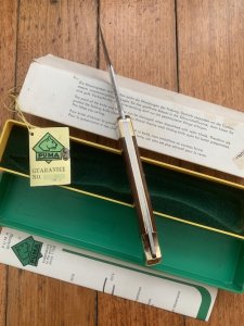 Puma Rare model 970 Game Warden 1977 Folding Lock Knife in box #83774