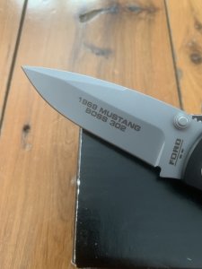 FORD 1969 MUSTANG BOSS 302 Collectors knife Made in the USA
