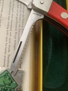 Puma Knife: Puma Rare 1981 model 230868 Angler Knife with original box and warranty #26182