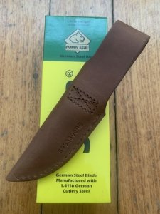 Puma Knife: 2023 Puma SGB Rattler Fixed Blade Knife with Jacaranda Wood Handle