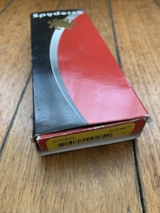 Spyderco SEKI Japan SpyderHawk H1 Serrated Blade Lock Back Folding Knife in Original Box