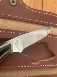 Browning Knife Limited Edition Model 376 knife in Leather Display Case