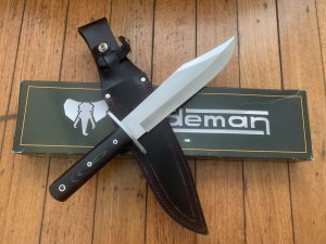 Cudeman Model 106-M Big Bowie Fixed Blade Leather Sheath