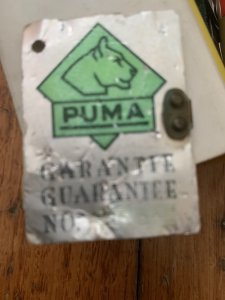 Puma Knife: Puma Rare 1981 model 230868 Angler Knife with original box and warranty #26182