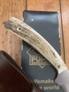 Puma Knife: Puma 2005 Pro Hunter Gut Hook Knife with Stag Antler Handle