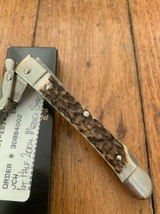 Puma Knife: Puma Large Medici Lock back Knife with Stag Handle 2004-1