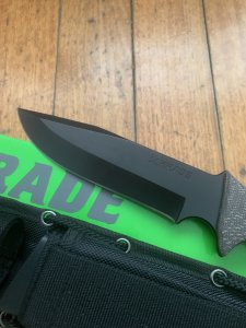 Schrade Knife: Schrade SCHF3N Drop Point Knife With Black Tactical Sheath