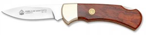 Puma Knife: Puma 4 Star Full Sized Folding Lock Knife with Pflaumen (PlumWood) Handle