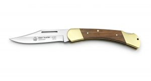 Puma Knife: Puma Deer Hunter Full Sized Folding Lock Knife with Plumwood Handle