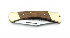 Puma Knife: Puma Deer Hunter Full Sized Folding Lock Knife with Plumwood Handle