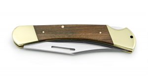 Puma Knife: Puma Game Warden Full Sized Folding Lock Knife with Plumwood Handle