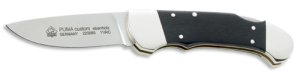 Puma Knife: Puma Custom Stag Antler Handled Lock Back Folding Knife & Saw Blade